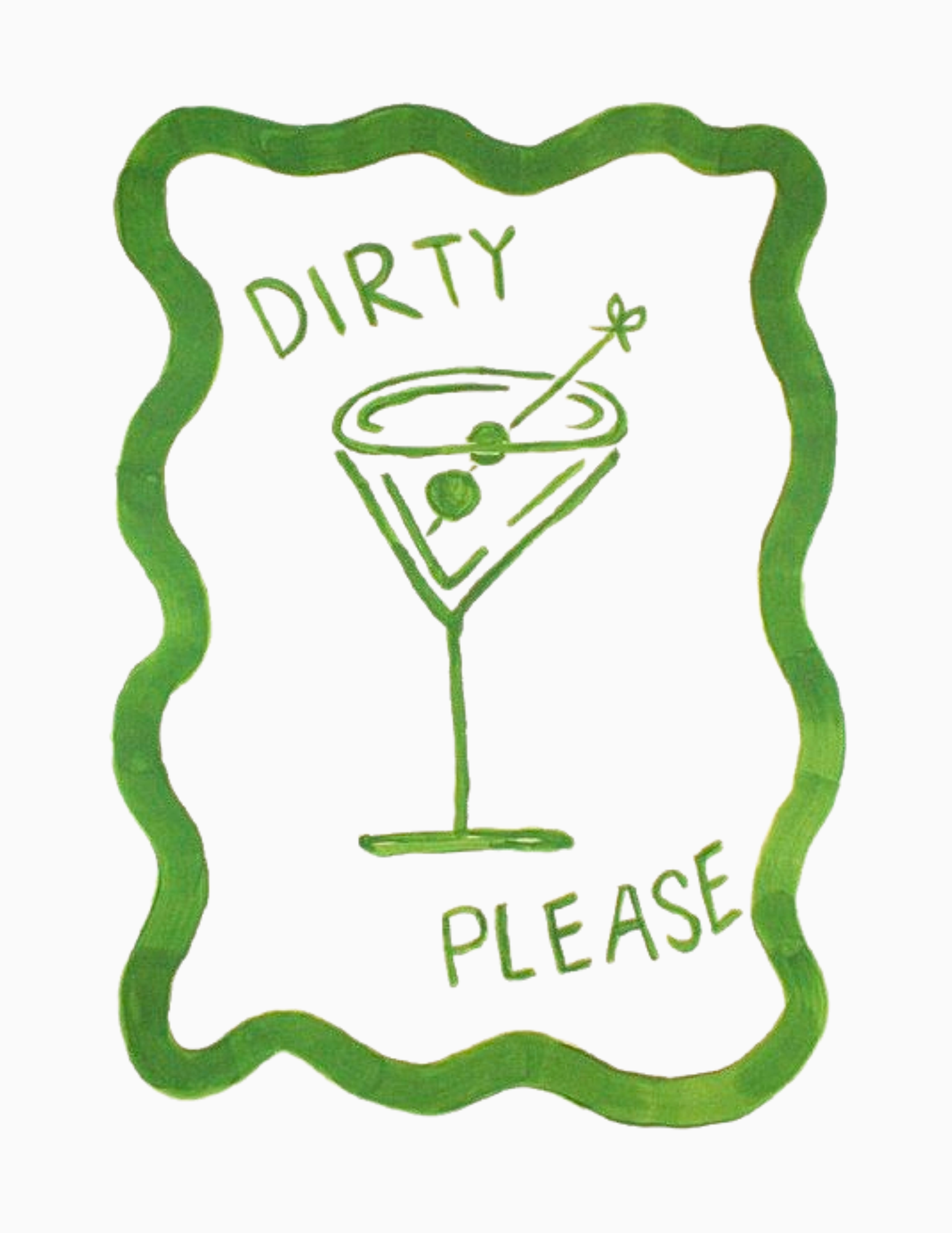 Shaken, Not Stirred. Print