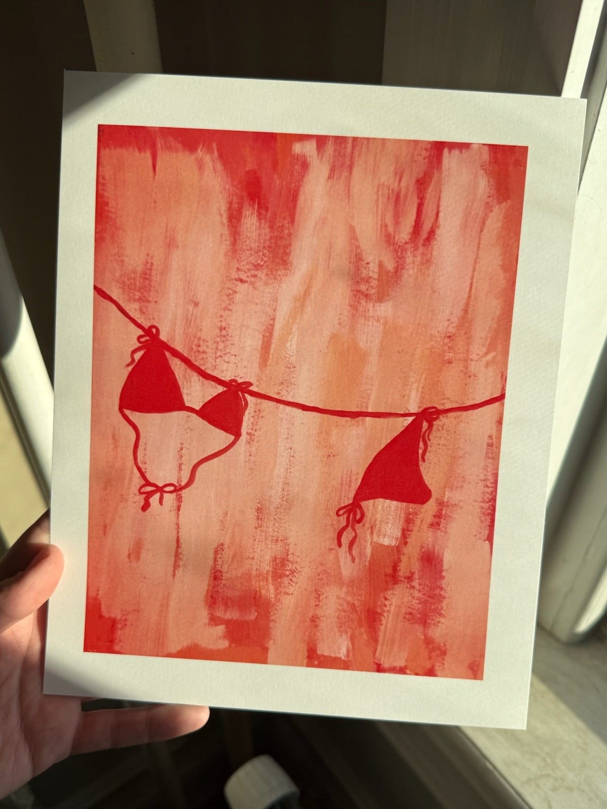 Red Bikini Print
