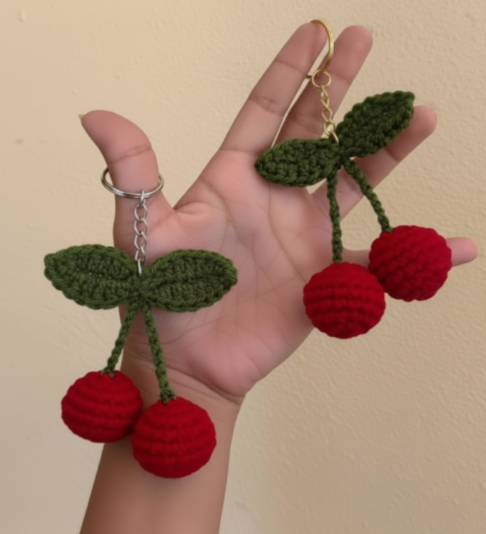 Cherries Keychain