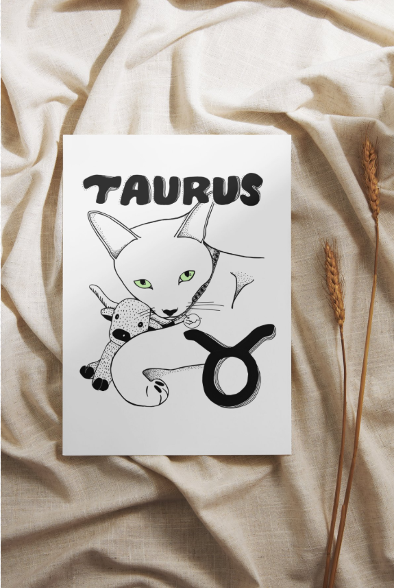 Zodiac Kitties Print