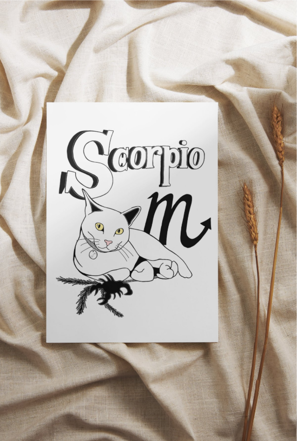 Zodiac Kitties Print
