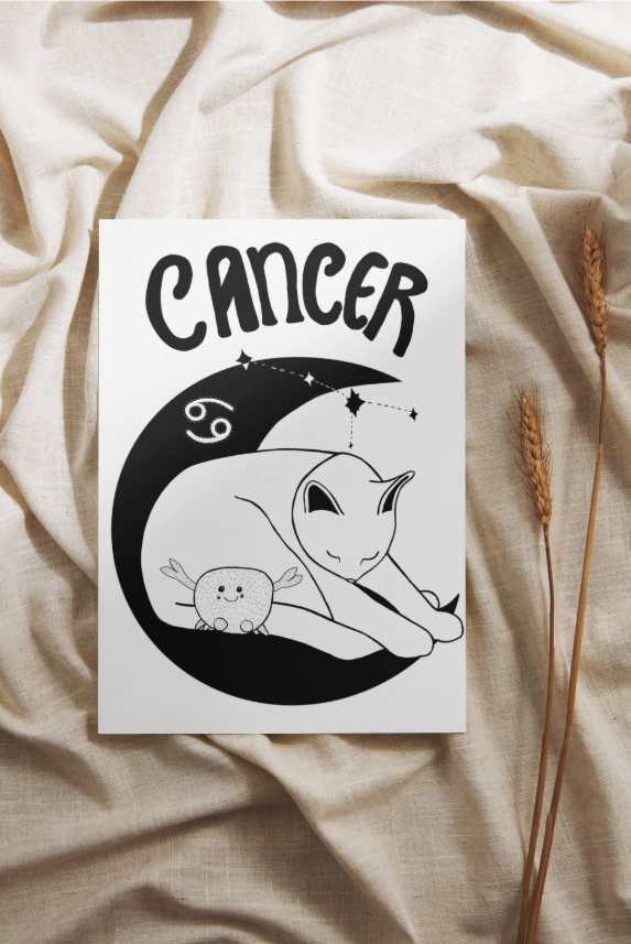 Zodiac Kitties Print