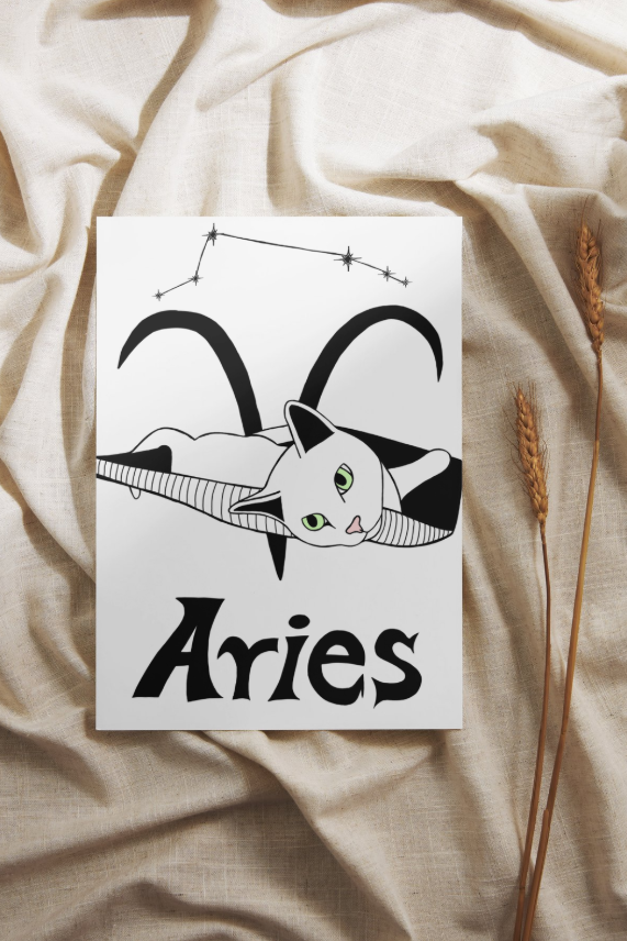 Zodiac Kitties Print