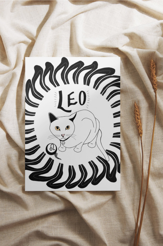 Zodiac Kitties Print