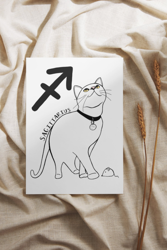 Zodiac Kitties Print